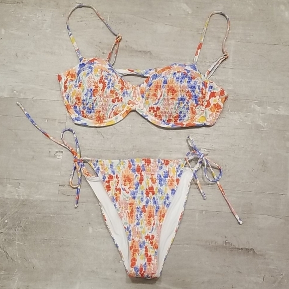 💕L*SPACE💕 Flowers Forever Bikini Set XL NWT - Picture 11 of 16